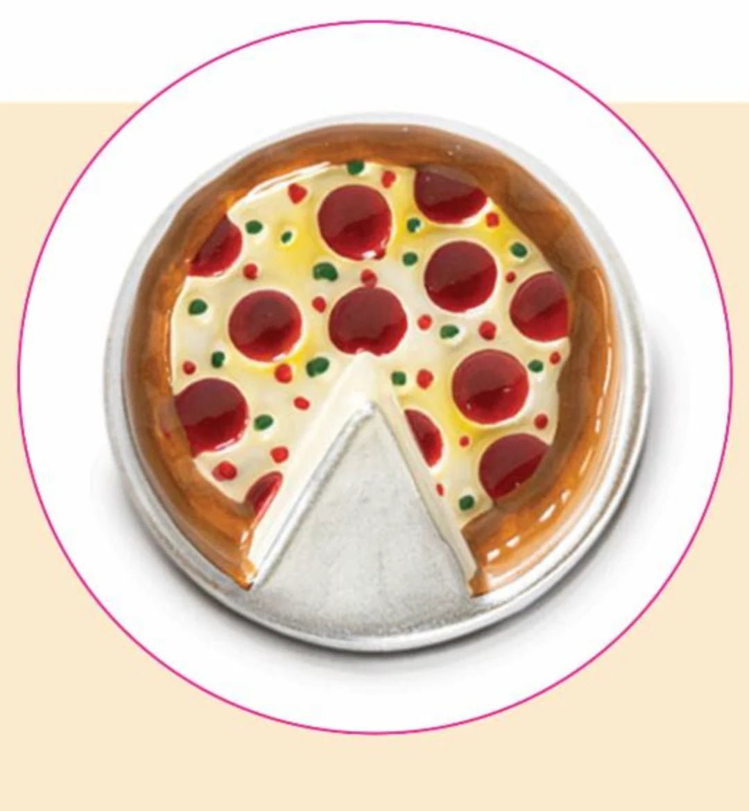 Nora Fleming "Slice, Slice Baby" Pizza Mini - Juli's Wearable Art
