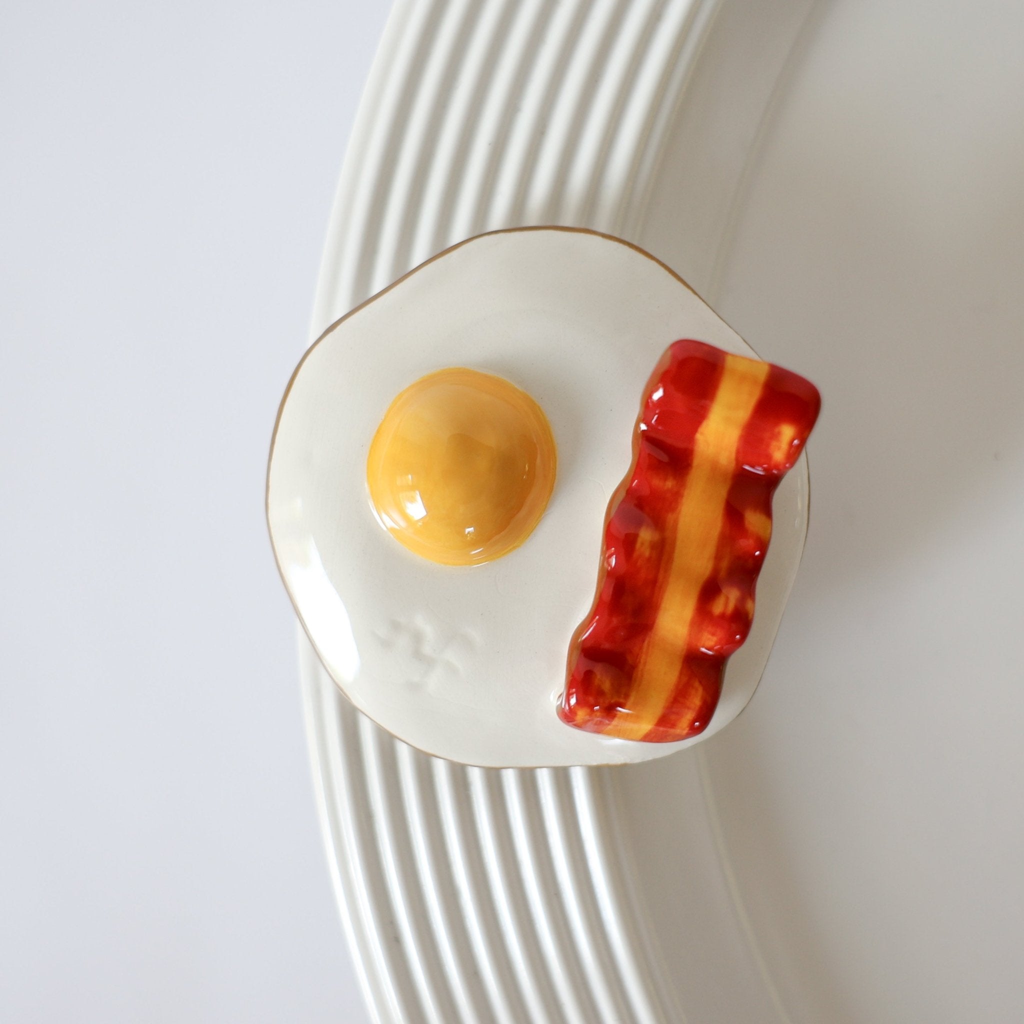 Nora Fleming Wakey Wakey Mini - Eggs & Bacon - Juli's Wearable Art