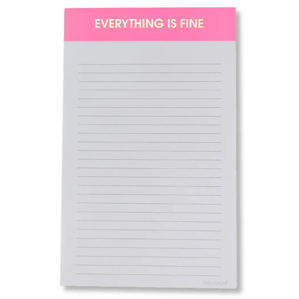 Notepad | Everything is Fine - Juli's Wearable Art