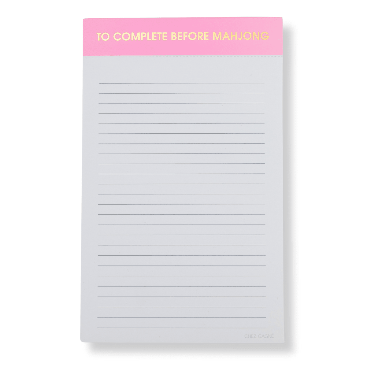 Notepad | To Complete Before Mahjong - Juli's Wearable Art