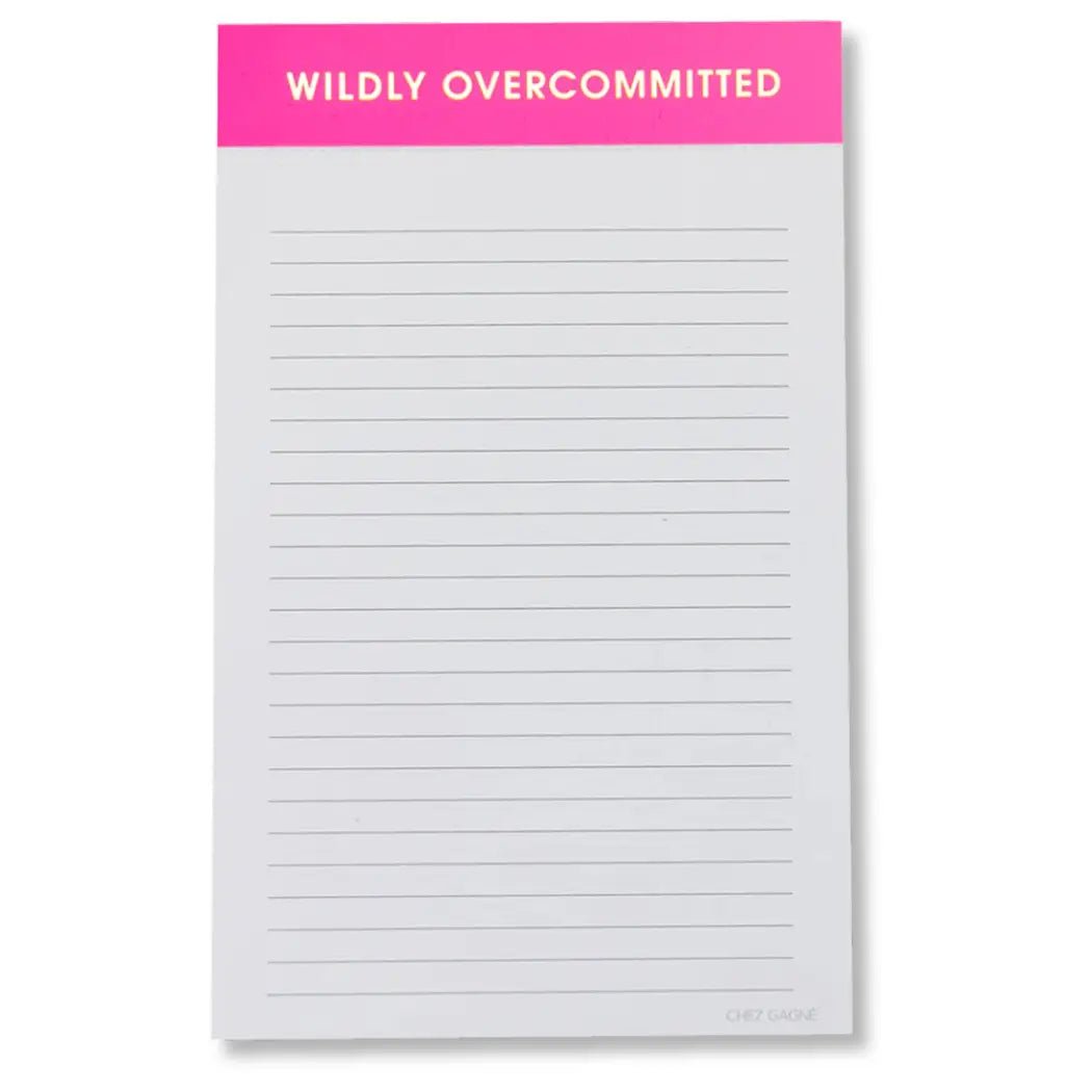 Notepad | Wildly Overcommitted - Juli's Wearable Art
