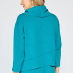 Olivia by Habitat Feather Lux Knit Crossroads Cowl | Teal - Juli's Wearable Art