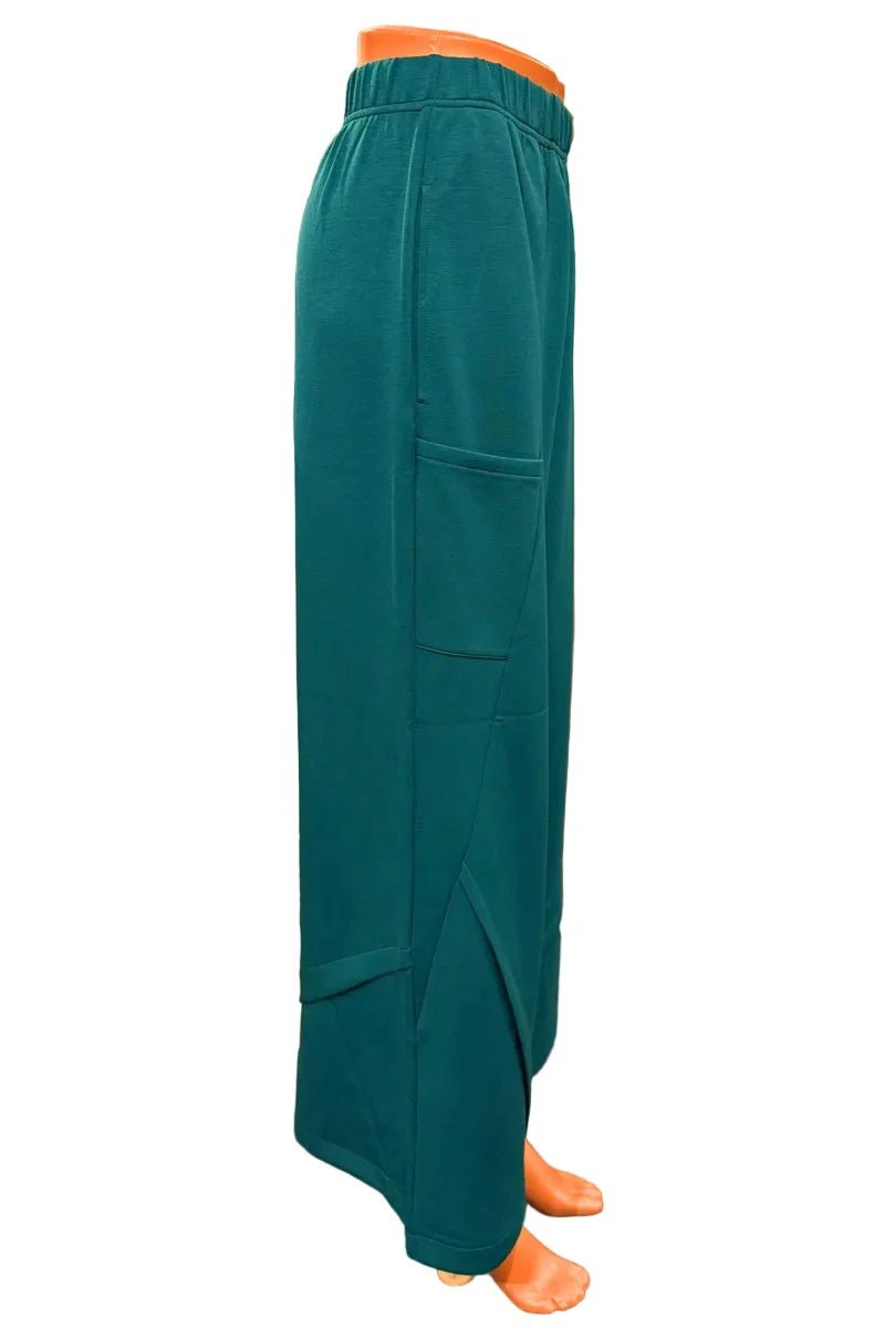 Olivia by Habitat Feather Lux Knit Crossroads Pant | Teal - Juli's Wearable Art