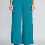 Olivia by Habitat Feather Lux Knit Crossroads Pant | Teal - Juli's Wearable Art
