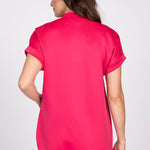 Olivia by Habitat Perfect Sculpt Mix Media Vest | Azalea - Juli's Wearable Art