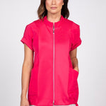 Olivia by Habitat Perfect Sculpt Mix Media Vest | Azalea - Juli's Wearable Art