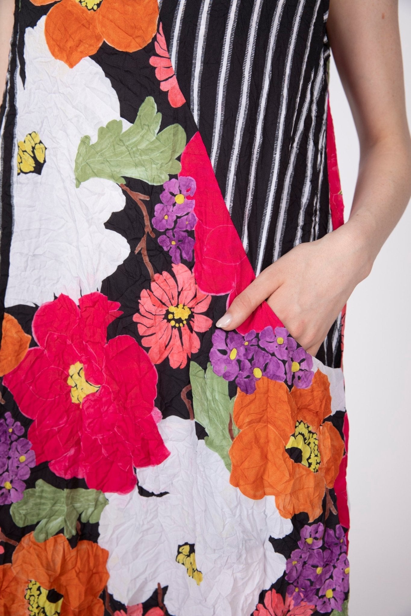 Olivia by Habitat Siesta Floral Crinkle Crepe Every Where Dress | Azalea - Juli's Wearable Art