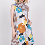 Olivia by Habitat Siesta Floral Crinkle Crepe Every Where Dress | Cinnamon - Juli's Wearable Art