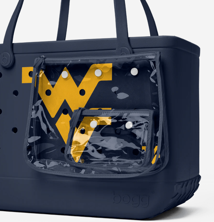 Original Bogg® Bag Collegiate Sports Edition - West Virginia University - Juli's Wearable Art