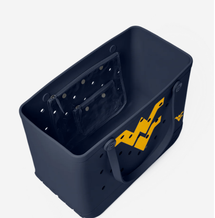 Original Bogg® Bag Collegiate Sports Edition - West Virginia University - Juli's Wearable Art