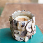 Oyster Shell Round Candle Holder - Juli's Wearable Art