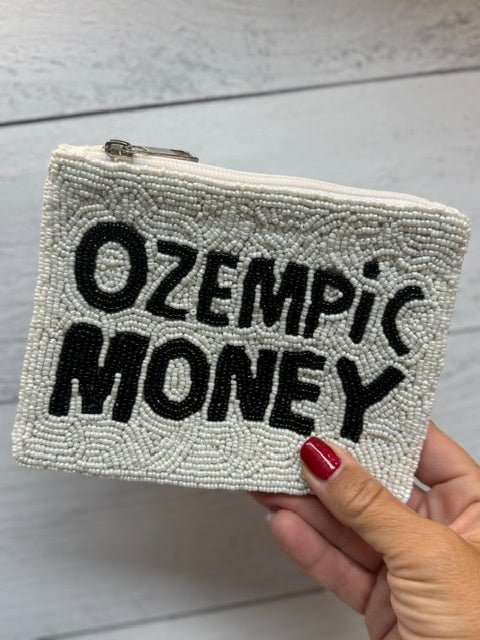 Ozempic Money Beaded Coin Wallet