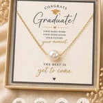 Pearl Graduation Necklace | Gold - Juli's Wearable Art