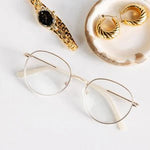 Peepers Blue Light Readers | Classified | Gold - Juli's Wearable Art