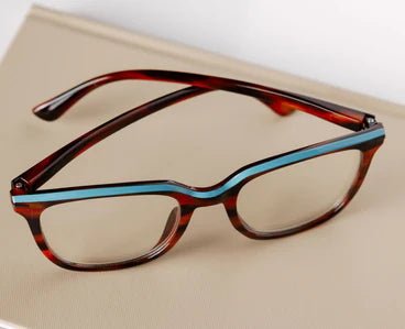 Peepers Blue Light Readers | Dante | Tortoise Horn - Juli's Wearable Art