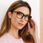 Peepers Blue Light Readers | To The Max | Tortoise + Green - Juli's Wearable Art