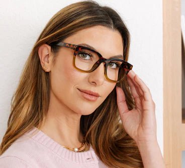 Peepers Blue Light Readers | To The Max | Tortoise + Green - Juli's Wearable Art