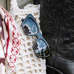 Peepers Polarized Sunglasses | Fiji | Black + Leopard Tortoise - Juli's Wearable Art