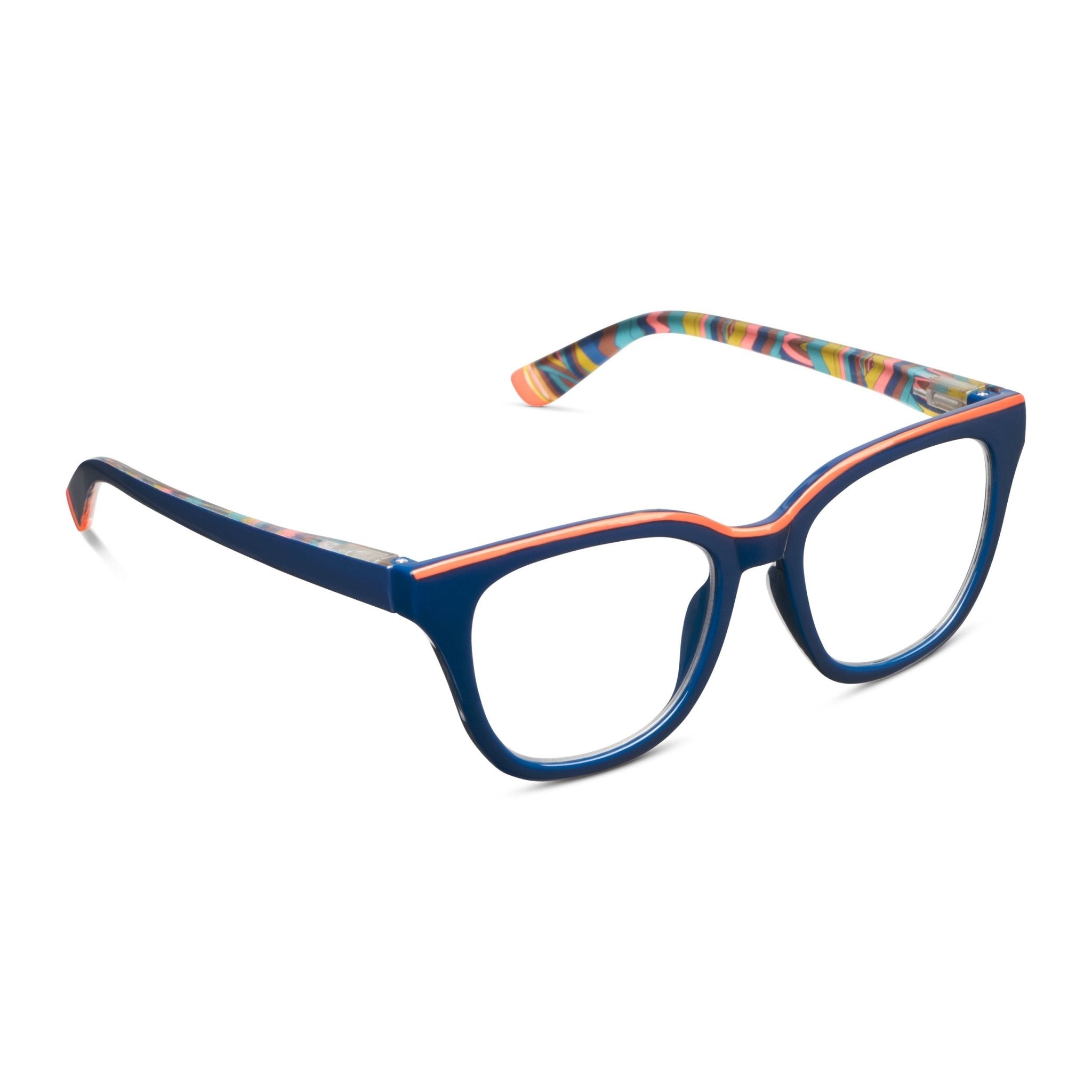 Peepers Trapeze Blue Light Reading Glasses - Navy - Juli's Wearable Art