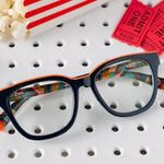 Peepers Trapeze Blue Light Reading Glasses | Navy - Juli's Wearable Art