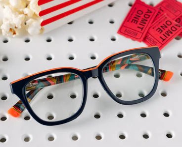 Peepers Trapeze Blue Light Reading Glasses | Navy - Juli's Wearable Art