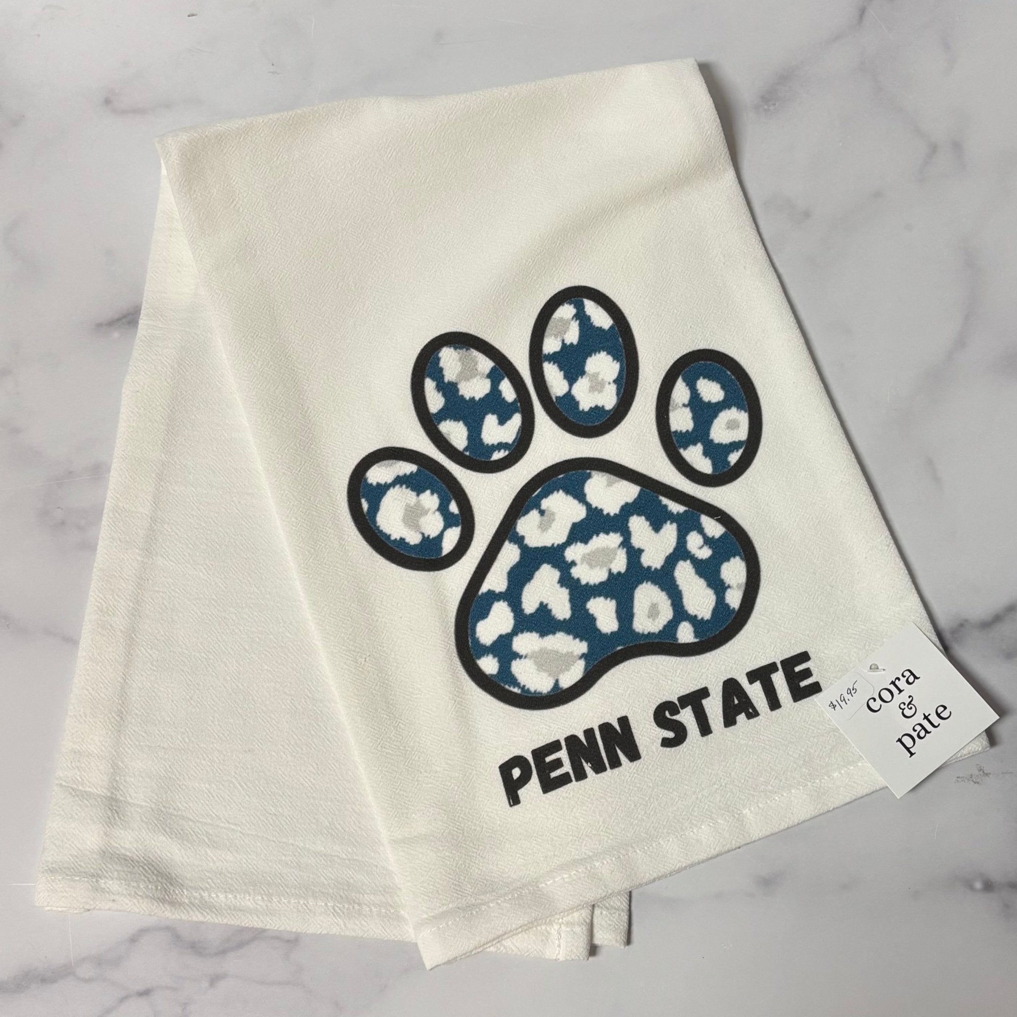 Penn State Camo Paw Tea Towel - Juli's Wearable Art