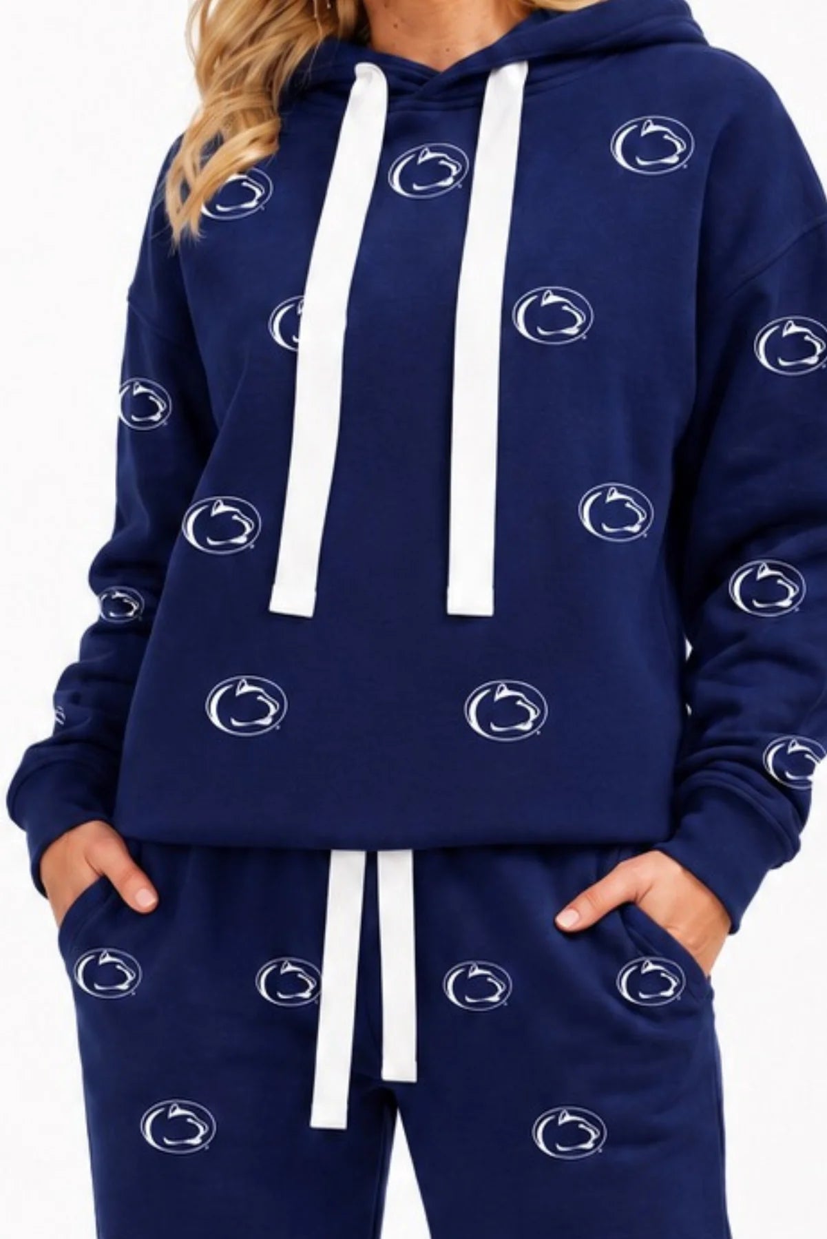 Penn State Embroidered Fleece Hoodie - Juli's Wearable Art