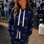 Penn State Embroidered Fleece Hoodie - Juli's Wearable Art
