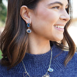 Penn State Nittany Lions Rhinestone Enamel Logo Earrings in Shiny Gold - Juli's Wearable Art