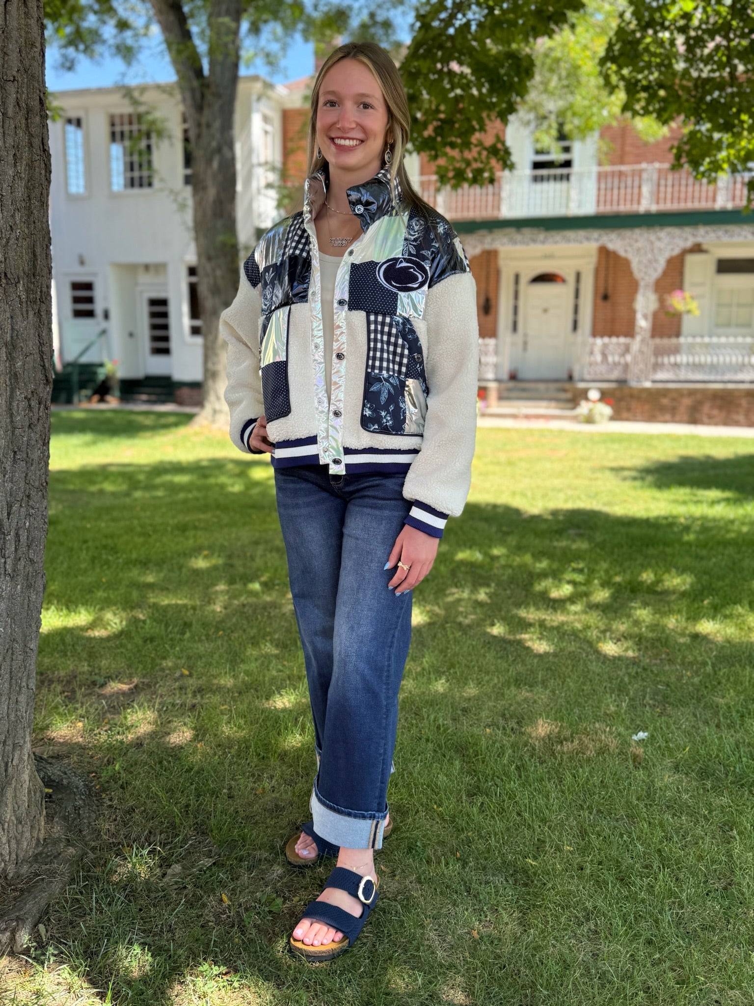 Penn State Patchwork Sherpa Jacket