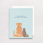 Pet Sympathy Greeting Card | Pet Loss Greeting Card - Juli's Wearable Art