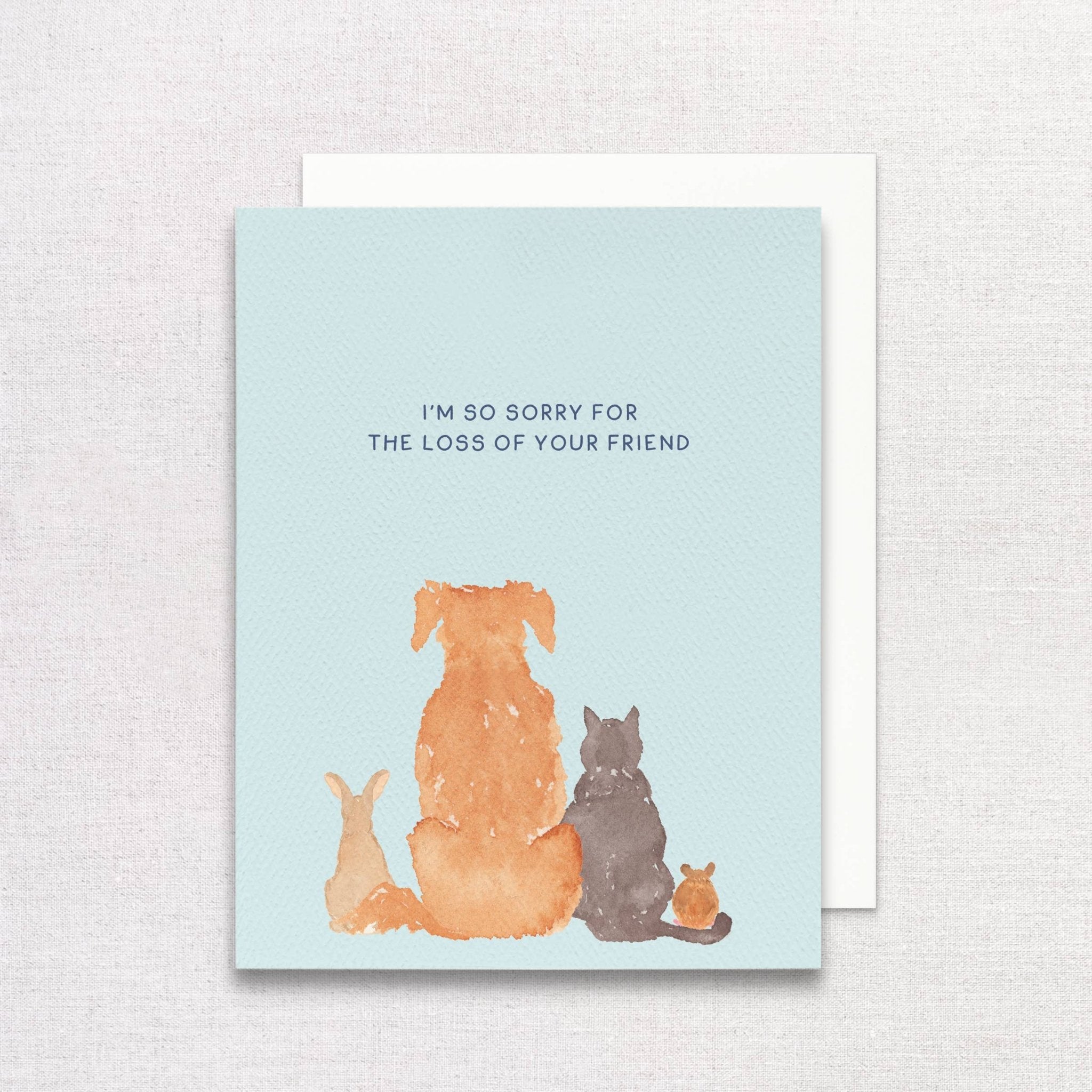 Pet Sympathy Greeting Card | Pet Loss Greeting Card - Juli's Wearable Art