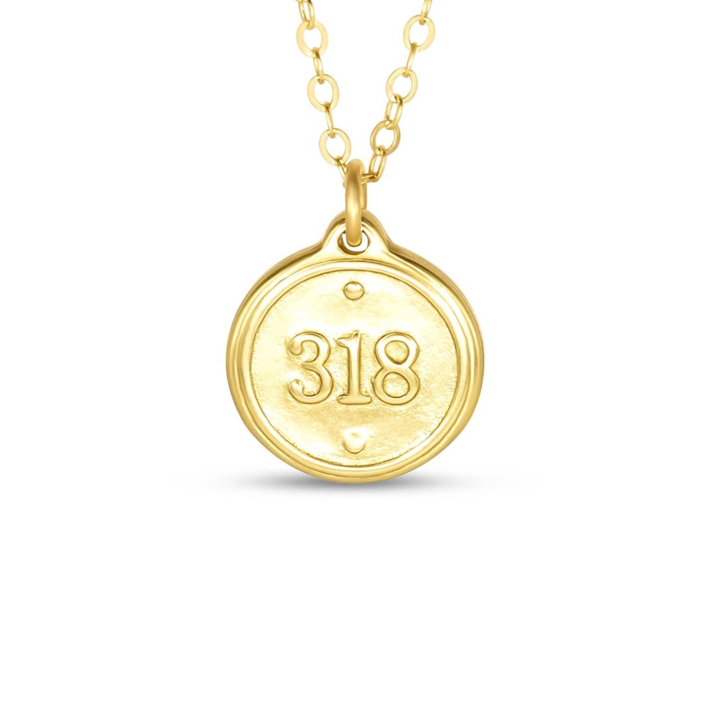 Petite Gold 16" Necklace | Ephesians 3:18 Pendant