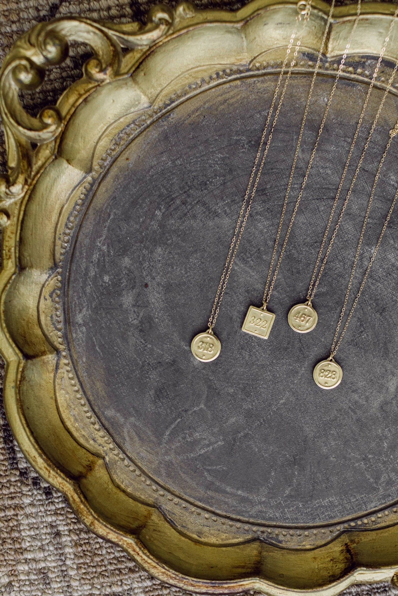 Petite Gold Necklace | Philippians 4:6 - 7 - Juli's Wearable Art