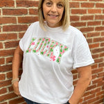 Pink "Lucky" Shamrock T-shirt - Juli's Wearable Art