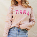 Pink MAMA Foil Graphic Sweatshirt - Juli's Wearable Art