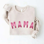 Pink MAMA Foil Graphic Sweatshirt - Juli's Wearable Art