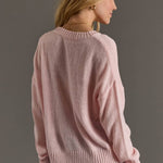 Pink “VACAY” Lightweight Sweater - Juli's Wearable Art