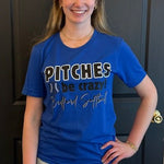 “Pitches Be Crazy!” Bedford Bison Softball Tee - Juli's Wearable Art