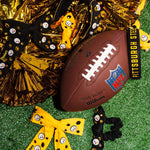 Pittsburgh Steelers Bow Barrette | Yellow - Juli's Wearable Art