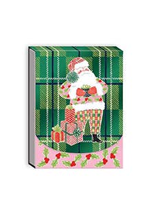 Pocket Notepad Holly Santa - Juli's Wearable Art