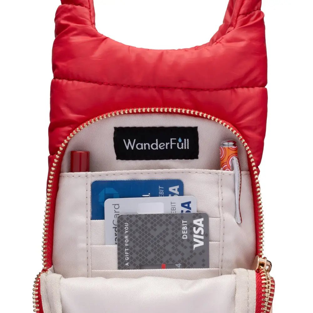Poppy Red Hydrobag® with Solid Strap - Juli's Wearable Art