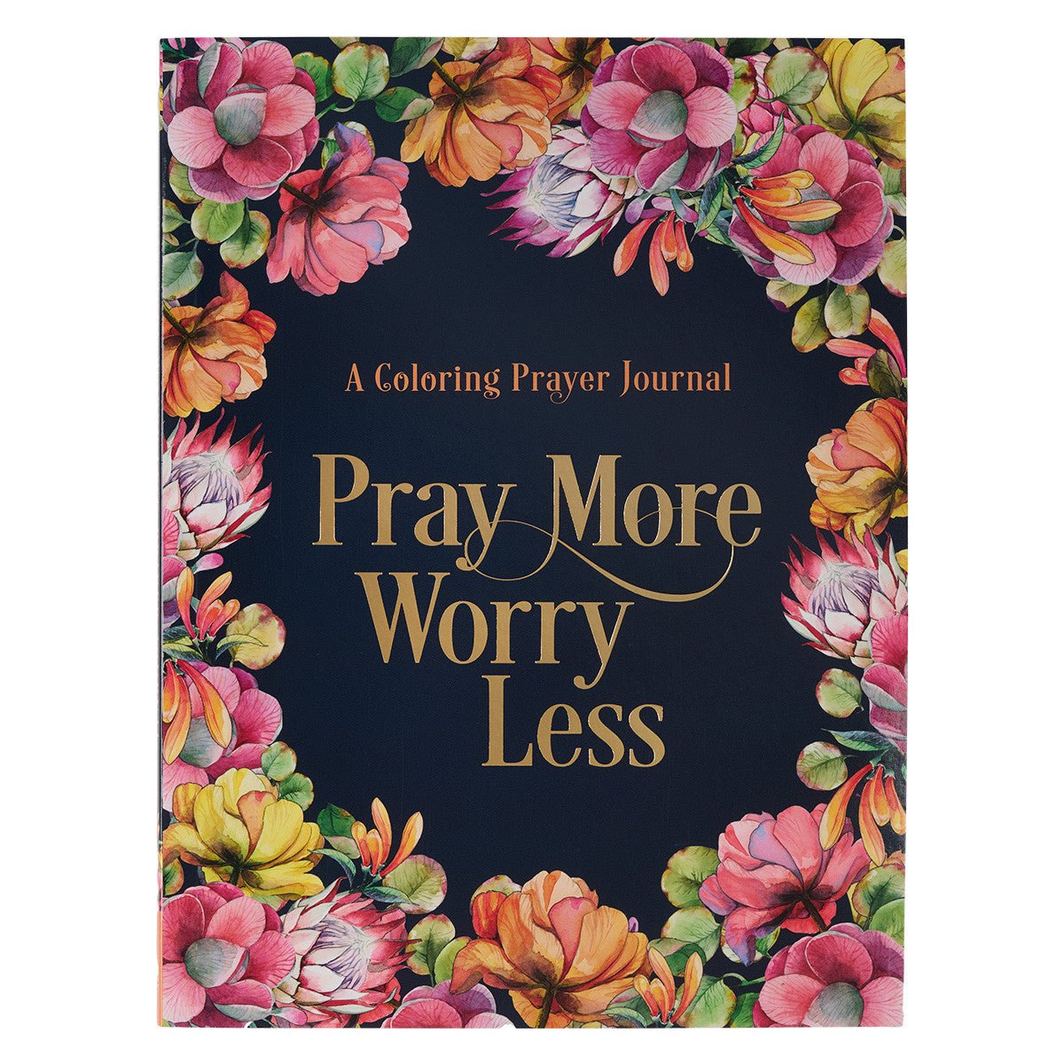 Pray More Worry Less Coloring Prayer Journal - Juli's Wearable Art