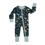 Prehistoric Friends Dinosaur Bamboo Convertible Baby Pajamas - Juli's Wearable Art
