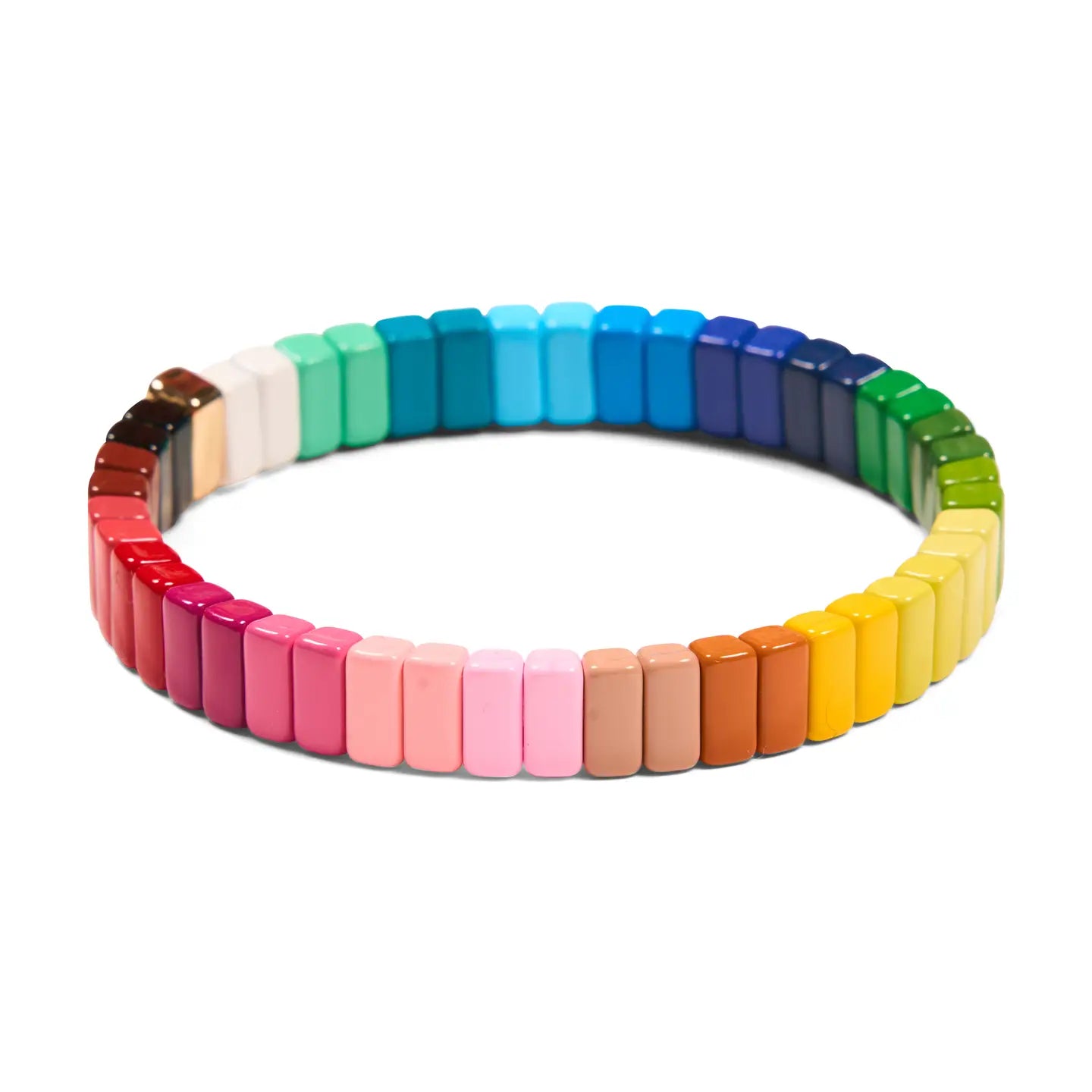 Private Island Colorful Stretch Tile Bracelet - Juli's Wearable Art