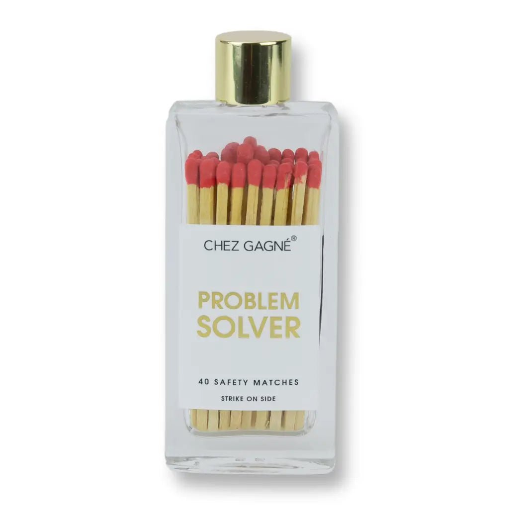Problem Solver | Red Matches in Glass Bottle