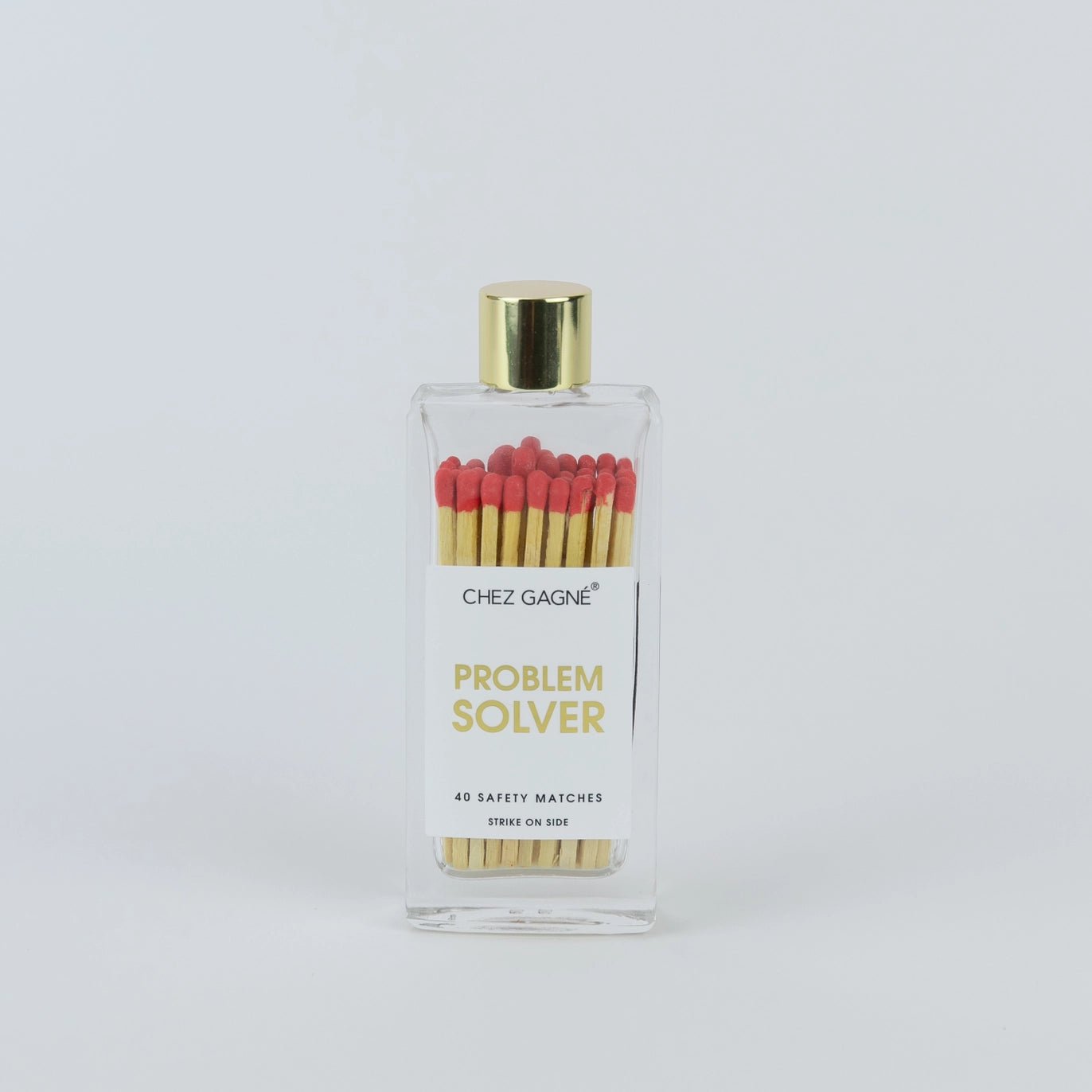 Problem Solver | Red Matches in Glass Bottle