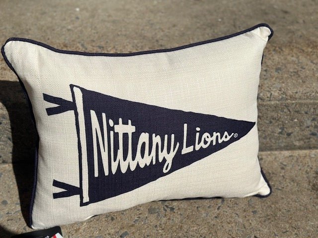 PSU Nittany Lions Pennant Pillow - Juli's Wearable Art