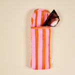 Puffy Sunglasses Case | Sicily Stripes Pink - Juli's Wearable Art