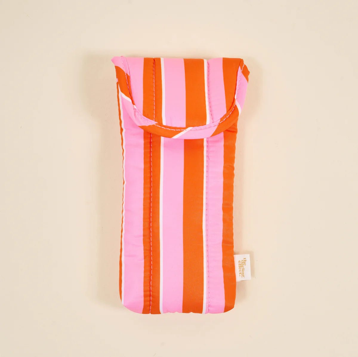 Puffy Sunglasses Case | Sicily Stripes Pink - Juli's Wearable Art